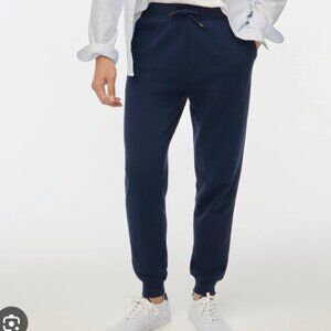 J.Crew Men's Slim Fleece Sweatpant joggers (Navy, Size Medium)